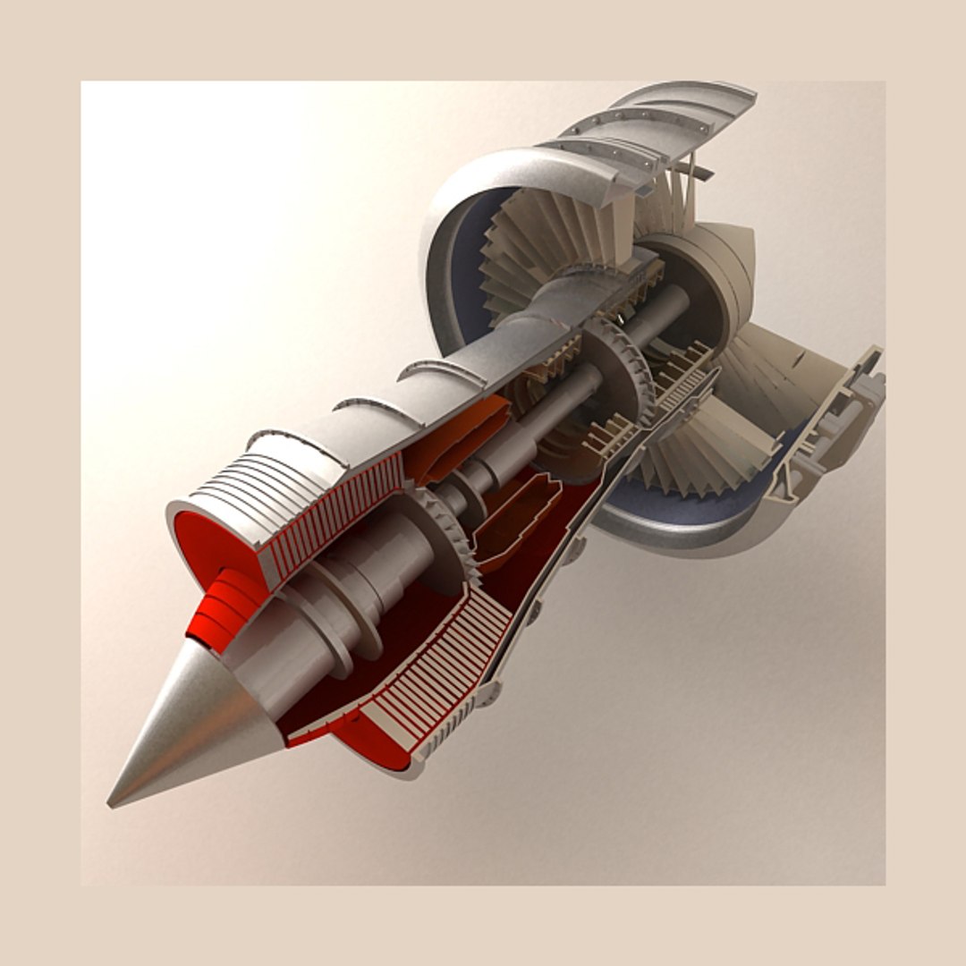 Jet Engine 3D Model - TurboSquid 420439