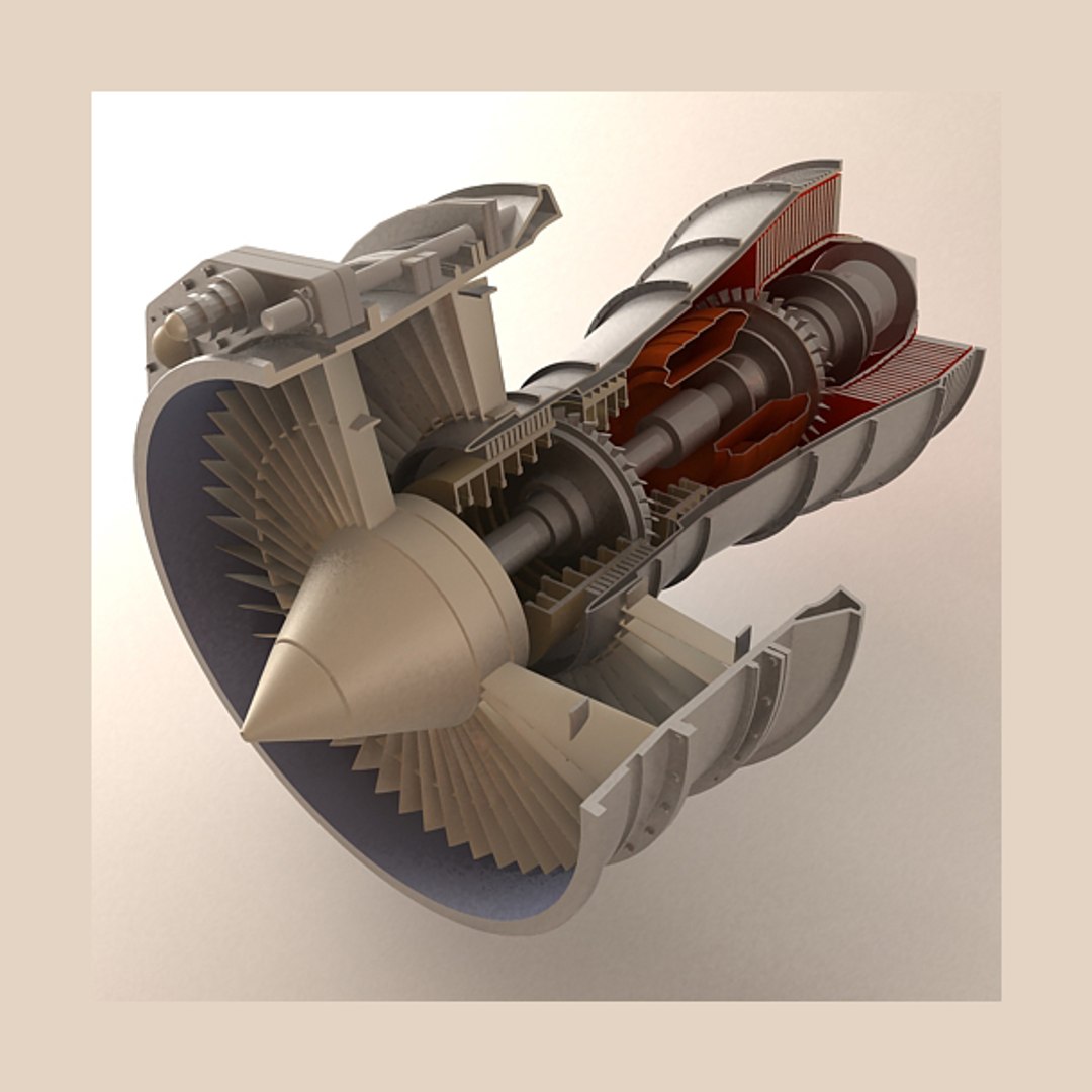 Jet Engine 3D Model - TurboSquid 420439