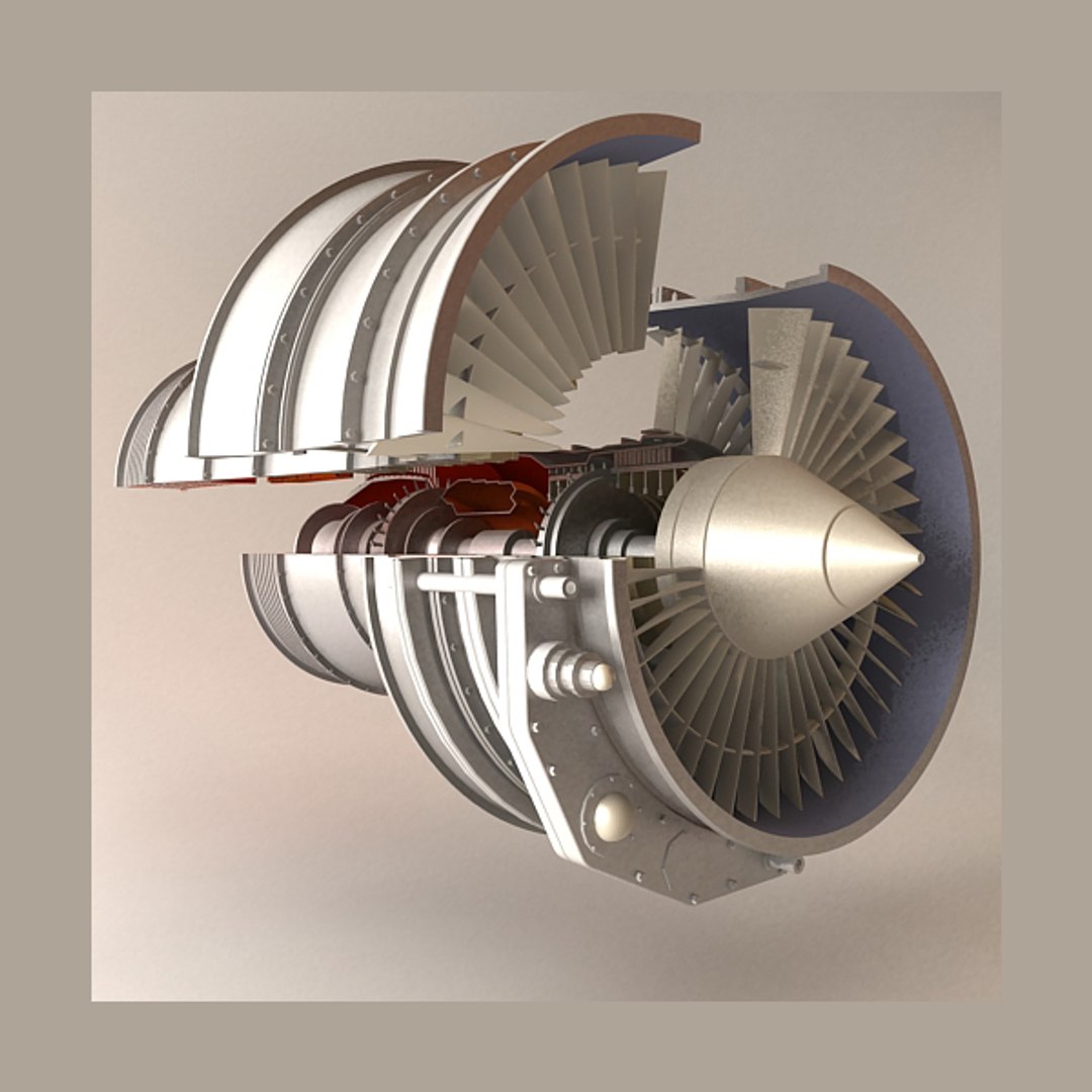 Jet Engine 3D Model - TurboSquid 420439