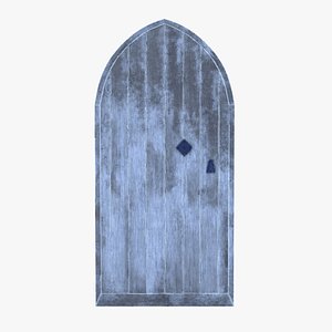 Castle Door 08 Low Poly Realistic