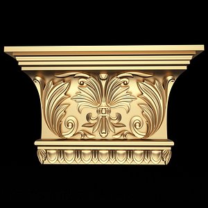 3D Carved Capital 05