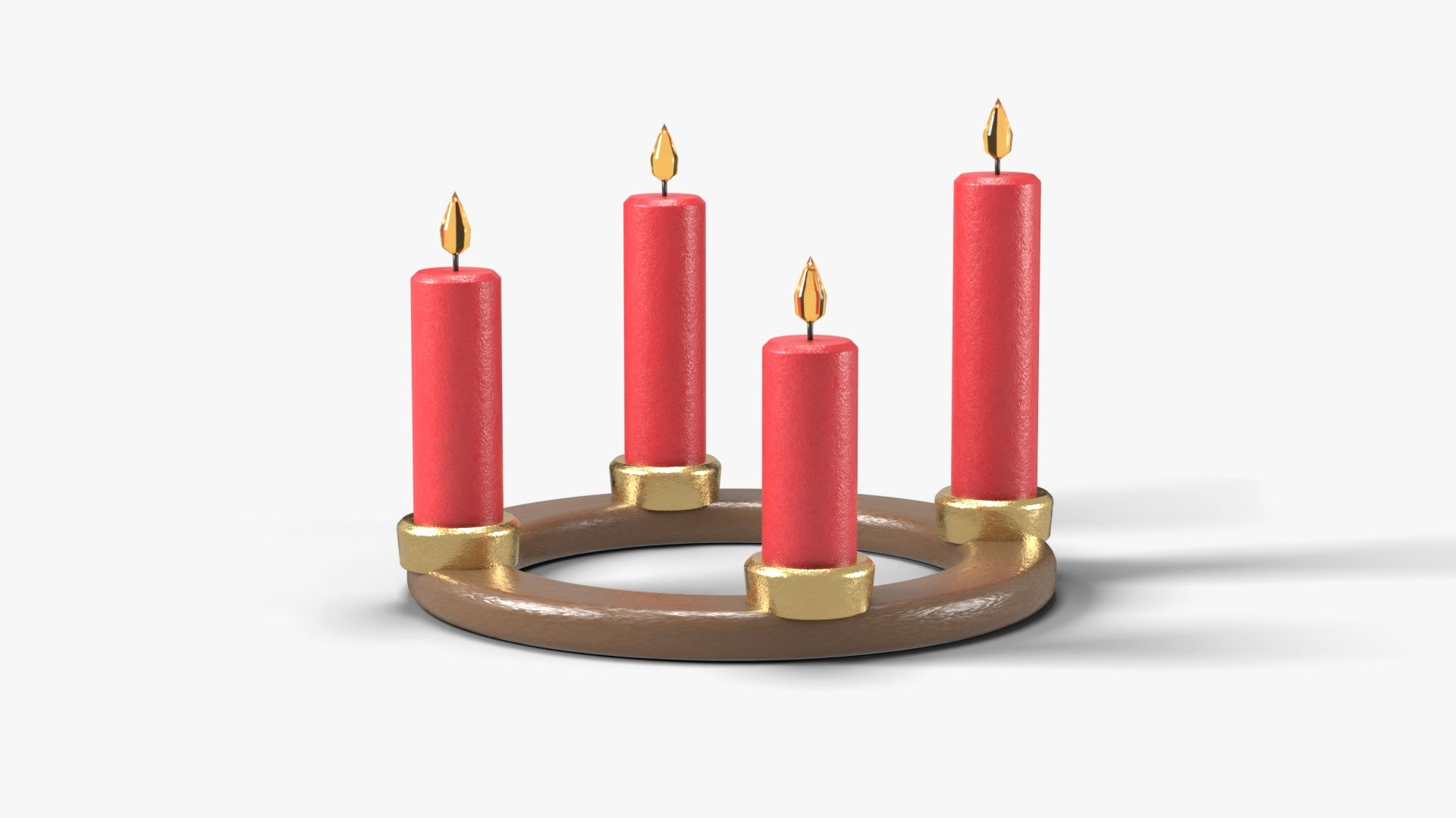 3D Advent Candle Ring with 4 Red Candles and Flames - Christmas Prop https://p.turbosquid.com/ts-thumb/8r/uojUmT/7N/shot2/jpg/1792623057/1920x1080/fit_q87/809331b532e03ee06988bd98215c6b54fe90dabb/shot2.jpg