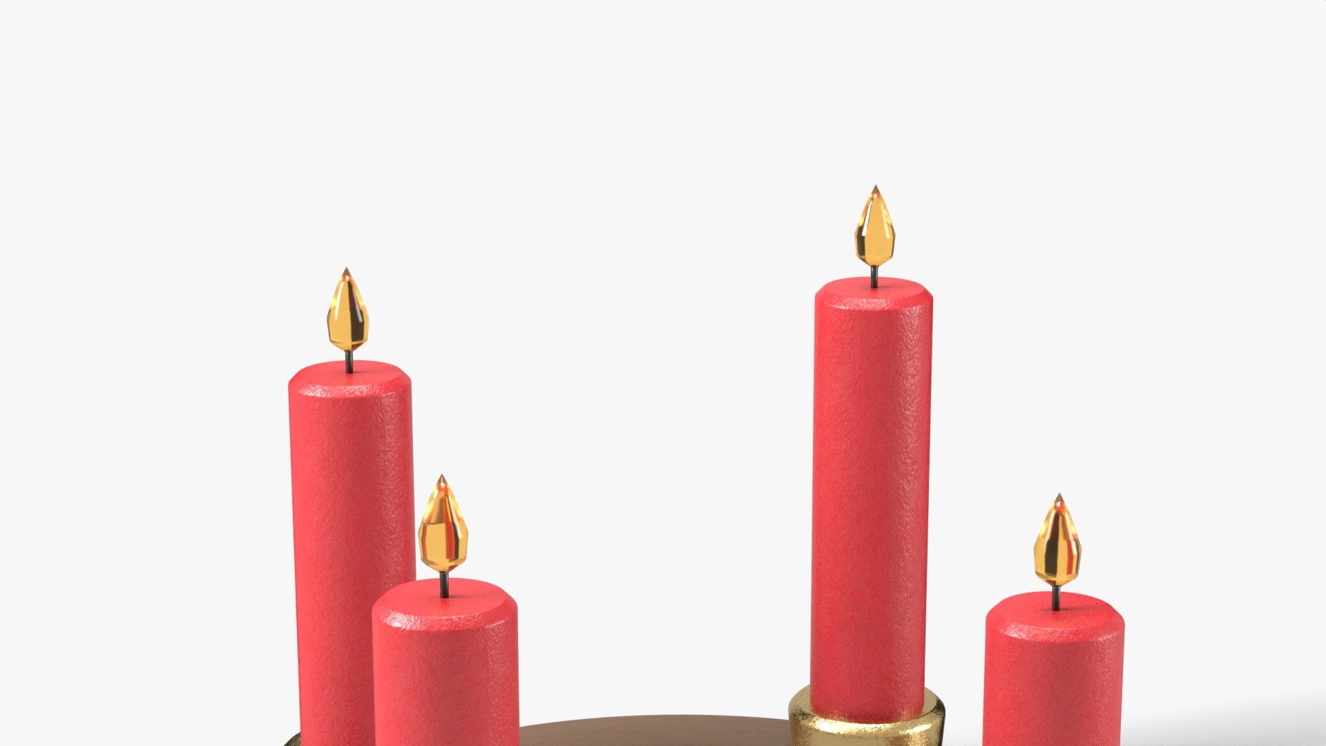 3D Advent Candle Ring with 4 Red Candles and Flames - Christmas Prop https://p.turbosquid.com/ts-thumb/8r/uojUmT/RF/shot5/jpg/1792623058/1920x1080/fit_q87/84d99de6981c80288df6f5fedeb99b2842235e39/shot5.jpg