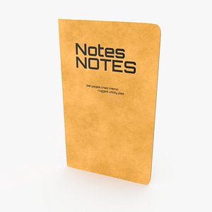 pocket memo notebook 3D model
