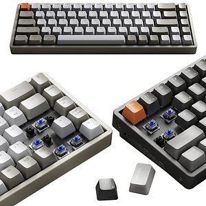Mechanical keyboard Keychron K6 3D model