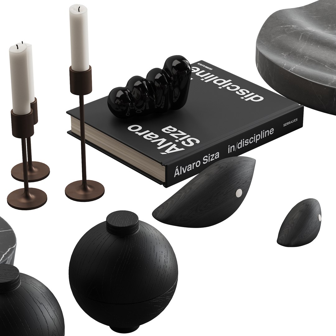 3D Model 078 Living Decor Set DARK BIRDS 00 - TurboSquid 1824044