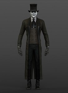 3d model victorian gothic vampire