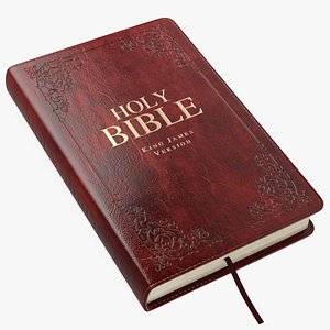 3D holy bible closed book model