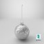 Silberner Weihnachtsschmuck Glitzer