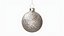 Silberner Weihnachtsschmuck Glitzer