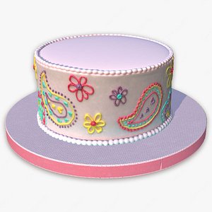 3D Paisley Cake
