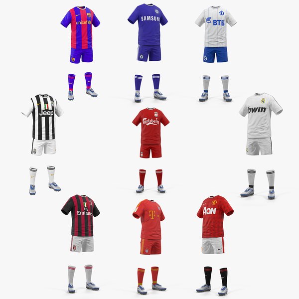 3D soccer uniforms 2 model