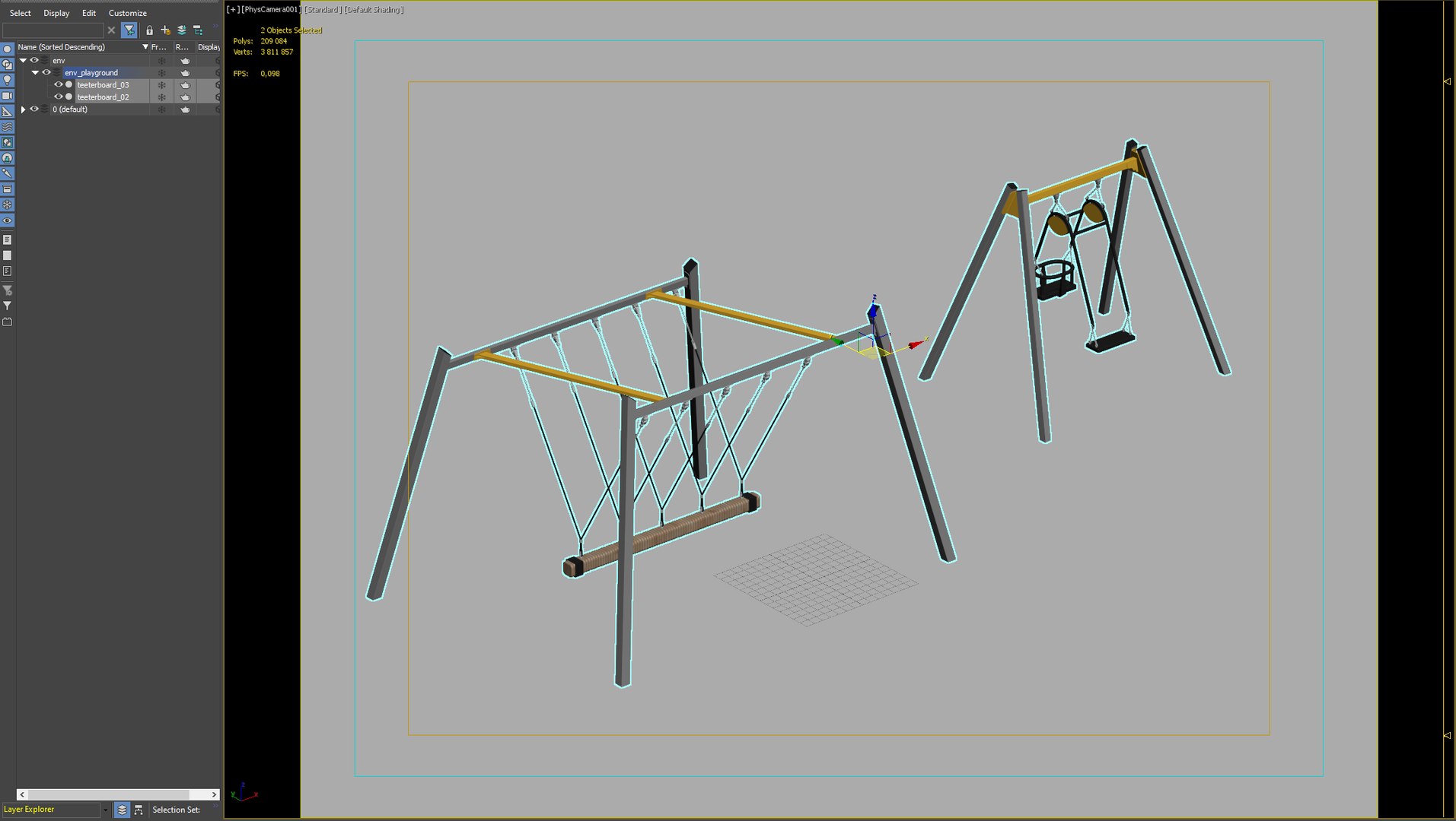 3D Swinging Architecture Playground Model - TurboSquid 1636590