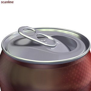 Aluminium can (extremely high detailed, animated)