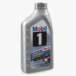 bottle 1l motor oil 3D model