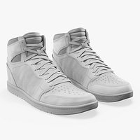 High Top Retro Sports Sneakers White