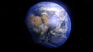 3d earth animation model