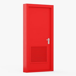 Red Fire Door Single