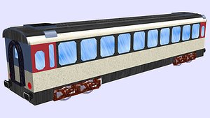3D swiss passenger wagon 588