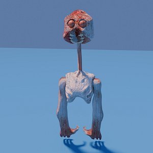Flying monster with big hands 3D model