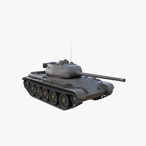 3D soviet tank t-44 model