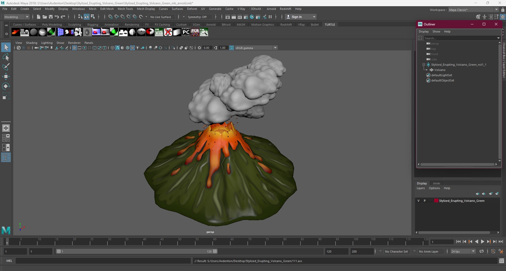 3D model Stylized Erupting Volcano Green https://p.turbosquid.com/ts-thumb/8s/RKQmgL/q9/stylizederuptingvolcanogreenvray3dmodel032/jpg/1723873491/1920x1080/fit_q87/9e25a981d4a39596f2ef92b75daa86024d426ed3/stylizederuptingvolcanogreenvray3dmodel032.jpg
