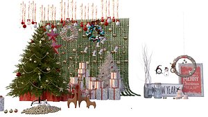3D Christmas Decorative set