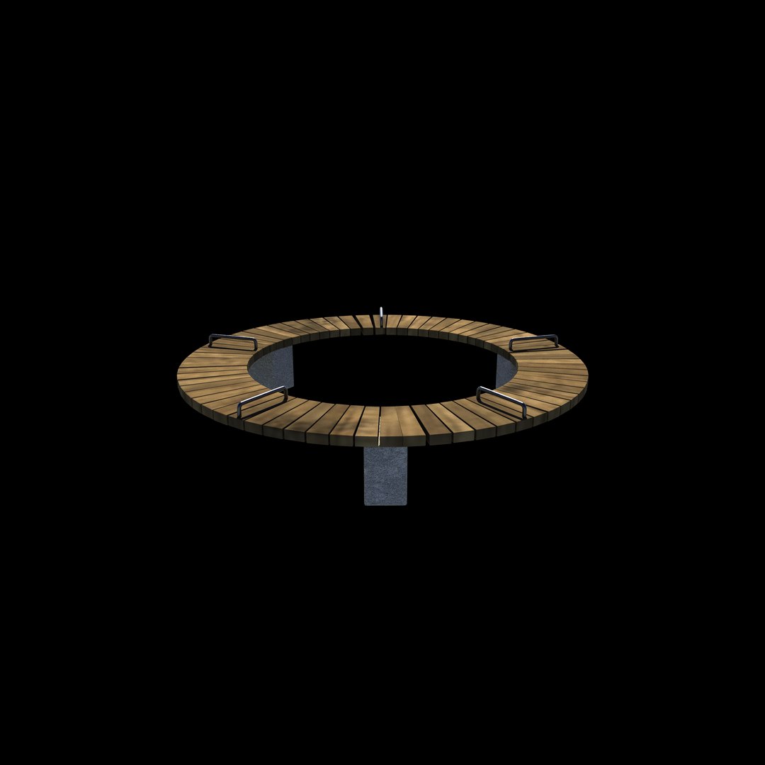 Circular Bench 3D Model Model - TurboSquid 2528448