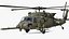 Combat Rescue Helicopter Sikorsky HH60 Rigged