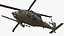 Combat Rescue Helicopter Sikorsky HH60 Rigged