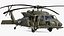 Combat Rescue Helicopter Sikorsky HH60 Rigged