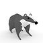 3d model badger