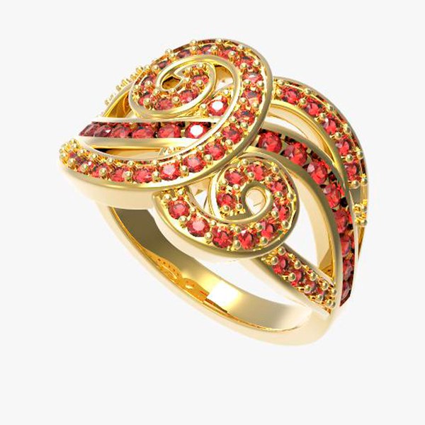 ring gold 3D