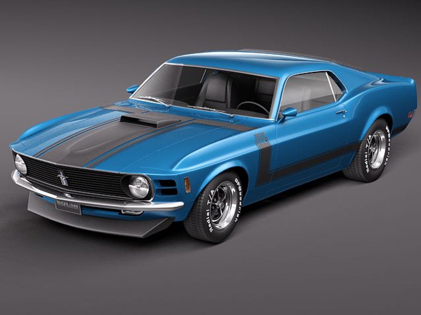 フォードマスタングBOSS 302 19703Dモデル - TurboSquid 557831