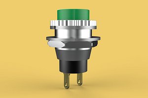 GREEN PUSH BUTTON MOMENTARY SELF RESET SMALL PRESS SWITCH ROUND