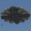 Satellite de soucoupe volante biologique UFO lowpoly