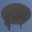 Satellite de soucoupe volante biologique UFO lowpoly