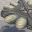 Satellite de soucoupe volante biologique UFO lowpoly