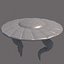 Satellite de soucoupe volante biologique UFO lowpoly