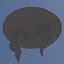 Satellite de soucoupe volante biologique UFO lowpoly