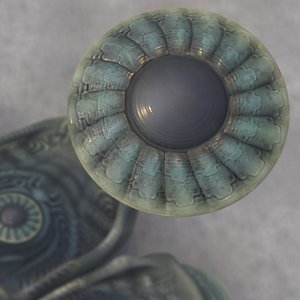 UFO organic flying saucer mothership satellite lowpoly