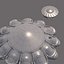 Satellite de soucoupe volante biologique UFO lowpoly