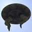 Satellite de soucoupe volante biologique UFO lowpoly
