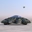Satellite de soucoupe volante biologique UFO lowpoly