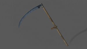 untitledScythe tool of labor PBR low-poly 3D model Low-poly 3D model 3D model