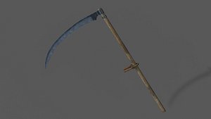 untitledScythe tool of labor PBR low-poly 3D model Low-poly 3D model