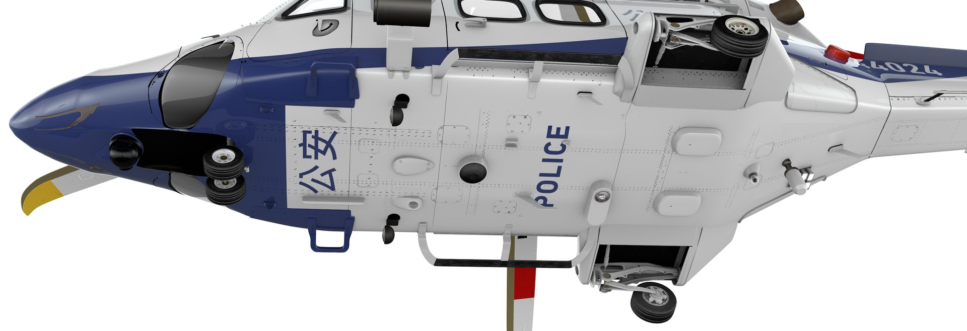 3D Model AW139 Beijing Police Helicopter L2149 - TurboSquid 2247961