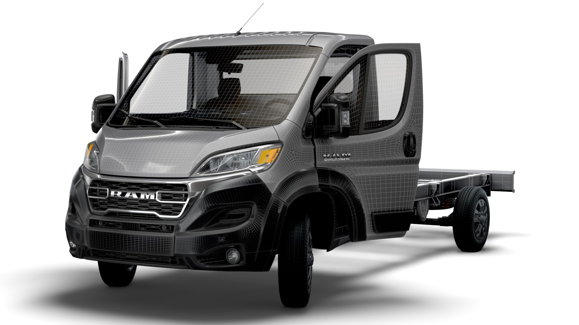 3D Model RAM Promaster Chassis HQInterior SCab 4035WBXL 2023 ...