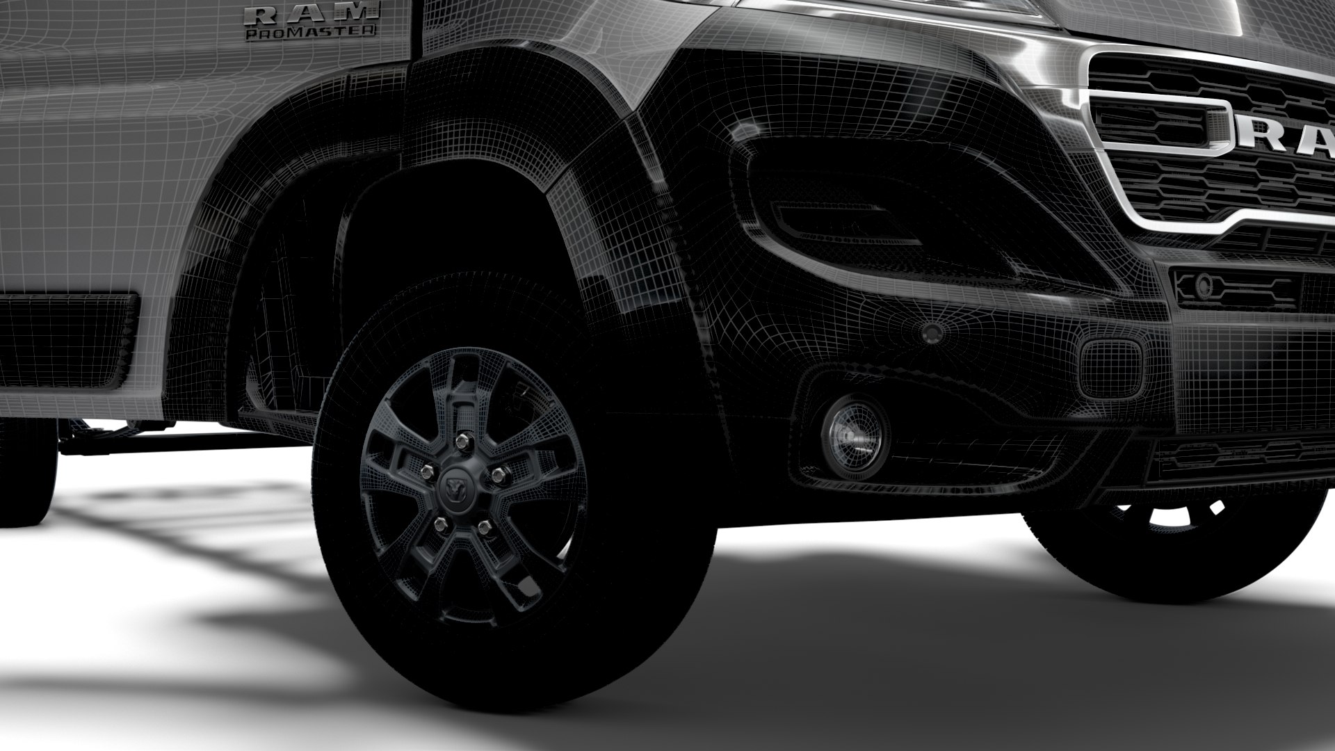 3D Model RAM Promaster Chassis HQInterior SCab 4035WBXL 2023 ...