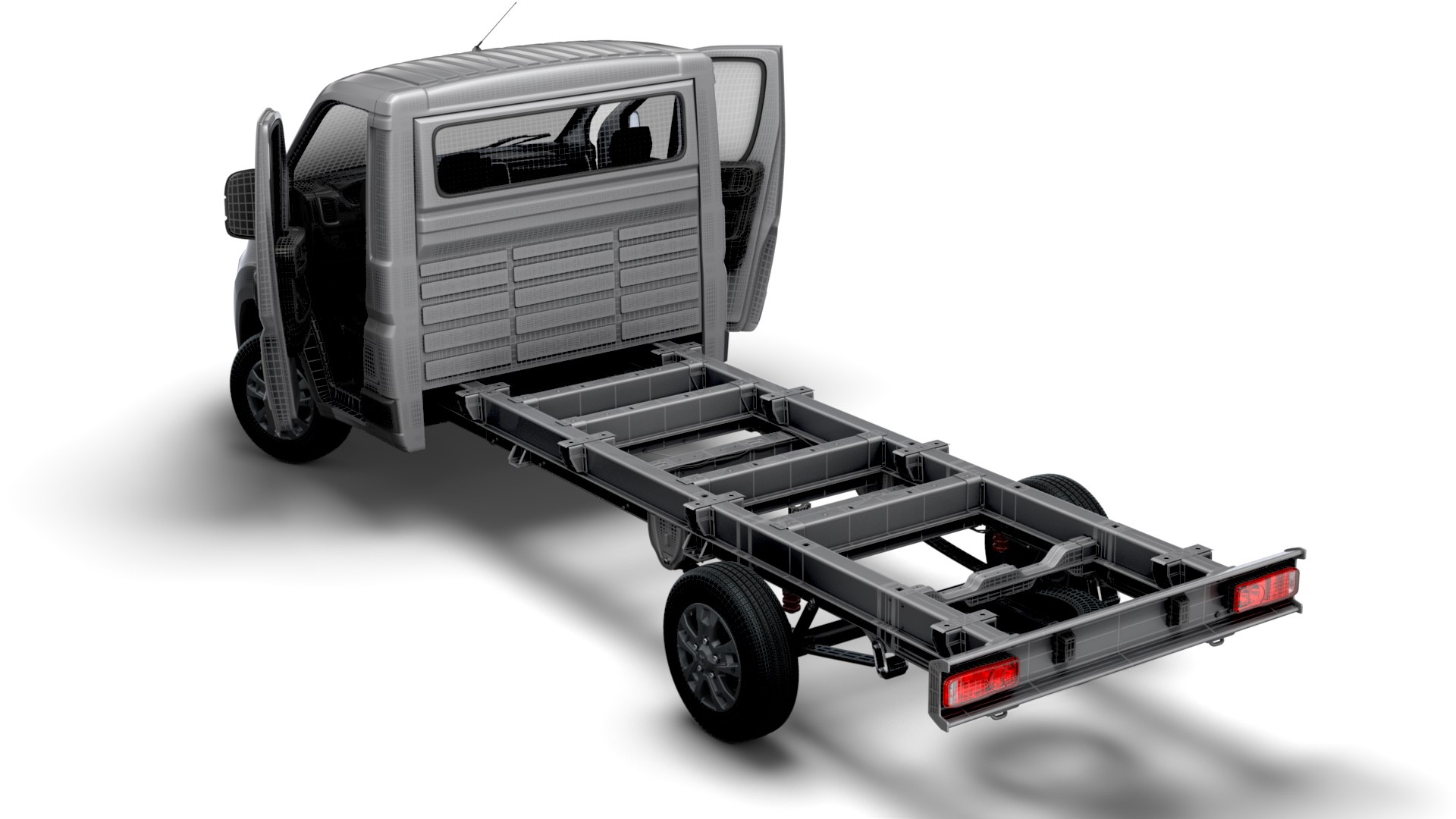 3D Model RAM Promaster Chassis HQInterior SCab 4035WBXL 2023 ...